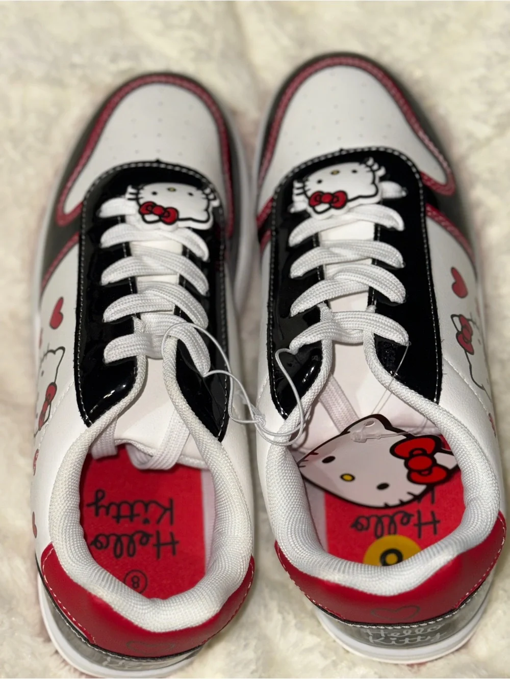 Hello Kitty Kids Red, White & Black Fashion Sneakers